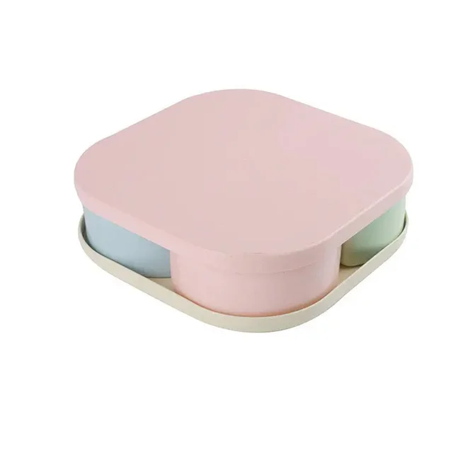 Divided Snack Box – Rotating Dry Fruit Platter | Lunchie Bunchie