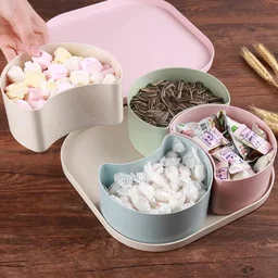 Divided Snack Box – Rotating Dry Fruit Platter | Lunchie Bunchie