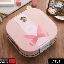 Divided Snack Box – Rotating Dry Fruit Platter | Lunchie Bunchie