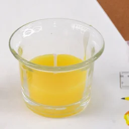 Diwali Candle Holder – Smokeless Glass Tea Light with Plastic Stand
