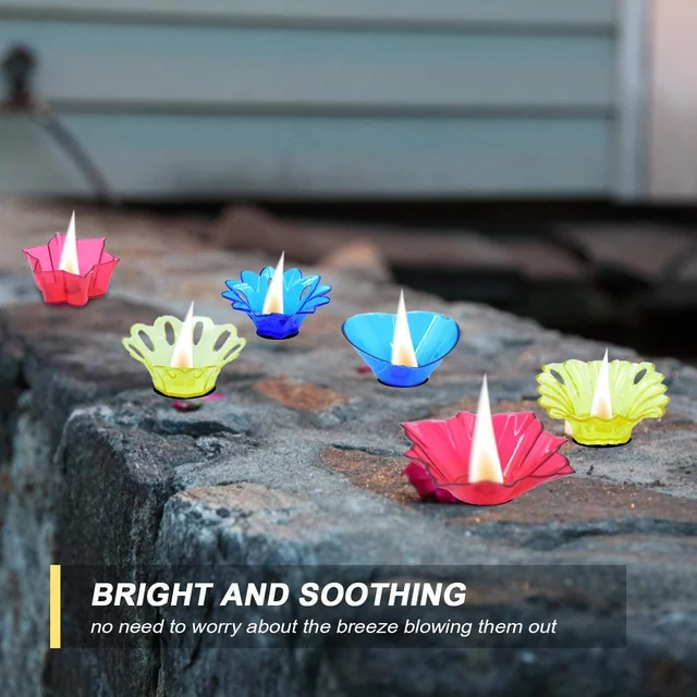 Diwali Candle Holders – Multicolor Set of 12 | Indo Glow