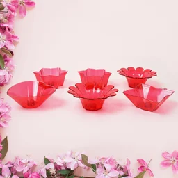 Diwali Diya Set – Multicolor Plastic Candle Holders (12 Pcs) | Indo Glow