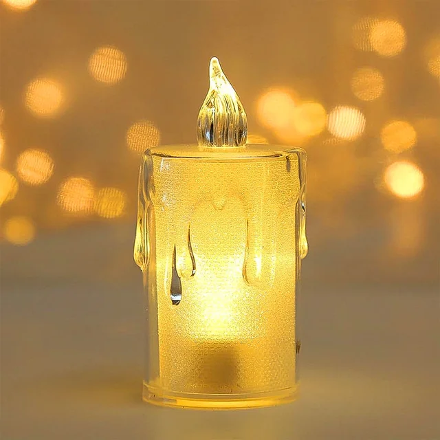 Diwali LED Candle – Crystal Glitter Light for Home Decor | Styleva