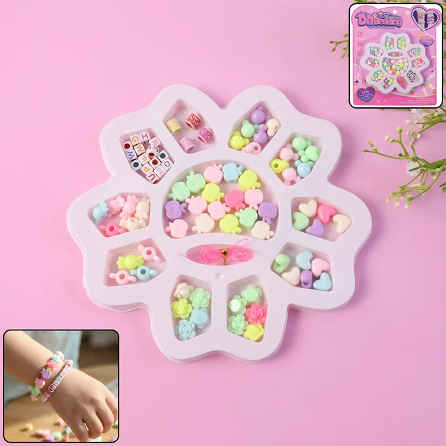 DIY Beading Jewellery Making Kit – Creative Bracelet & Necklace Set for Kids