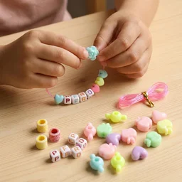 DIY Beading Jewellery Making Kit – Creative Bracelet & Necklace Set for Kids