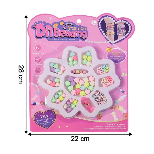 DIY Beading Jewellery Making Kit – Creative Bracelet & Necklace Set for Kids