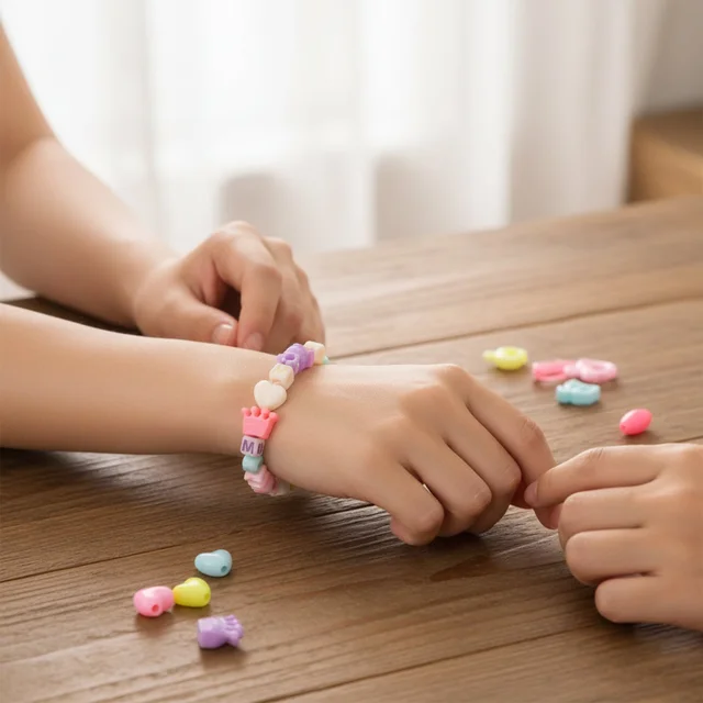 DIY Beading Jewellery Making Kit – Creative Craft Set for Kids