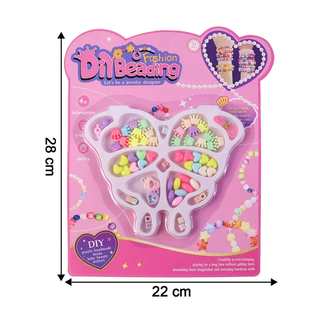 DIY Beading Jewellery Making Kit – Creative Craft Set for Kids