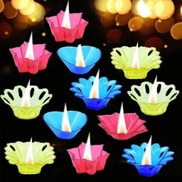 Diya Set for Diwali – Reflection Design, 12 Pieces | Styleva