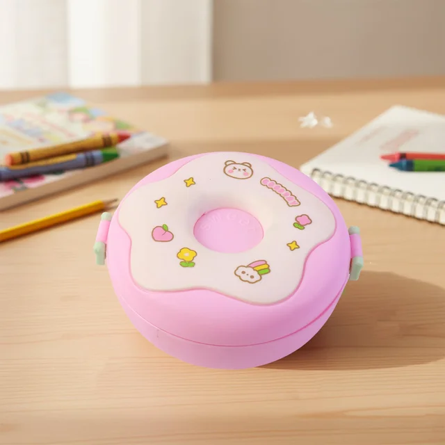 Donut Lunch Box – Insulated 3-Compartment for Kids & Adults | Lunchie Bunchie