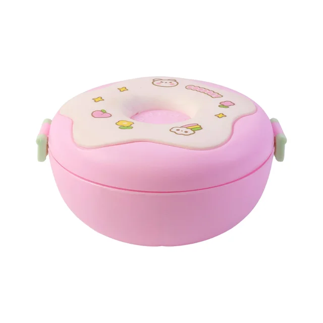 Donut Lunch Box – Insulated 3-Compartment for Kids & Adults | Lunchie Bunchie
