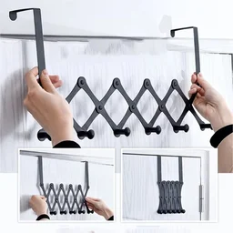 Door Hanger – 6 Hook Steel Coat Rack for Home Organization | GlimmerHome