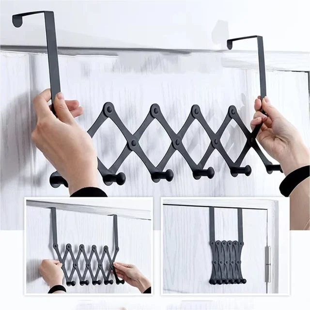 Door Hanger – 6 Hook Steel Coat Rack for Home Organization | GlimmerHome