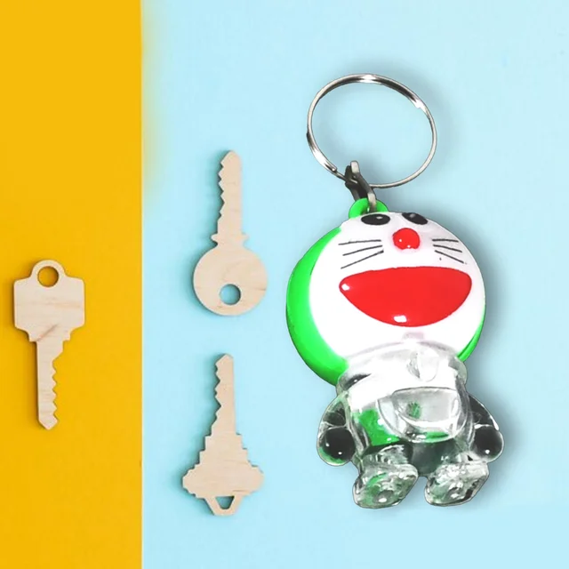 Doremon Keychain – Vibrant Lightning Design, Durable MDF | Styleva