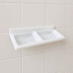 Double Compartment Wall Mounted Soap & Sponge Holder – Space Saver