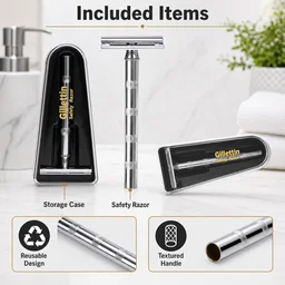 Double Edge Safety Razor – Reusable Stainless Steel for Gentle Shaves