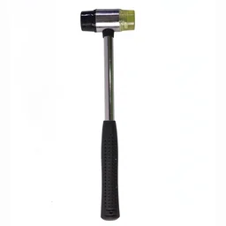 Double Head Rubber Mallet – Non-slip grip & durable steel handle