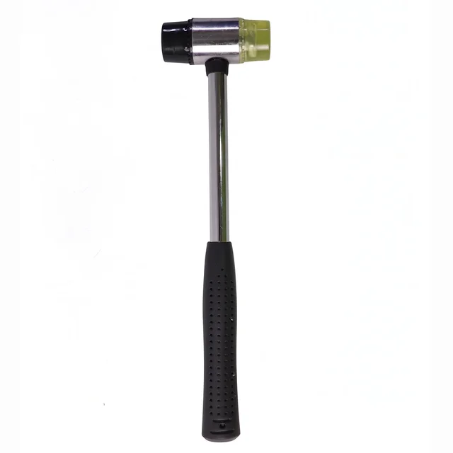 Double Head Rubber Mallet – Non-slip grip & durable steel handle