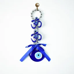 Double OM Evil Eye Hanging – Spiritual Protection Decor