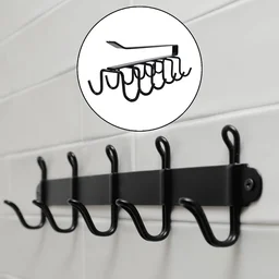 Double-Row Metal Cup Holder Rack – Space-Saving Kitchen Organizer