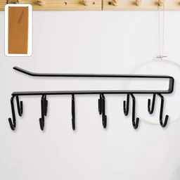 Double-Row Metal Cup Holder Rack – Space-Saving Kitchen Organizer