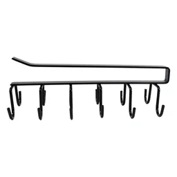 Double-Row Metal Cup Holder Rack – Space-Saving Kitchen Organizer