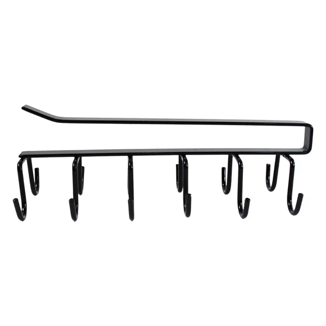 Double-Row Metal Cup Holder Rack – Space-Saving Kitchen Organizer