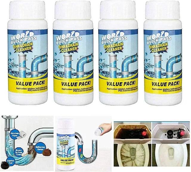 Drain Cleaner Powder – Super Clog Remover for Kitchen & Toilet | ShineCrest