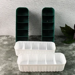 Drawer Organizer for Socks – 5-Compartment Storage (4-Pack) | Organivo