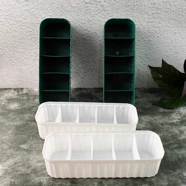 Drawer Organizer for Socks – 5-Compartment Storage (4-Pack) | Organivo