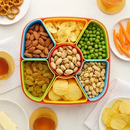 Dry Fruit Box with Spoon – BPA-Free 7-Compartment Organizer
