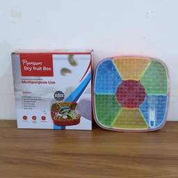 Dry Fruit Box with Spoon – BPA-Free 7-Compartment Organizer