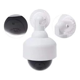 Dummy CCTV Camera – Realistic with Flashing LED & 360° Rotation | Safelix
