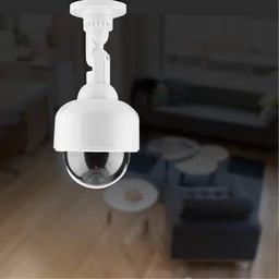 Dummy CCTV Camera – Realistic with Flashing LED & 360° Rotation | Safelix
