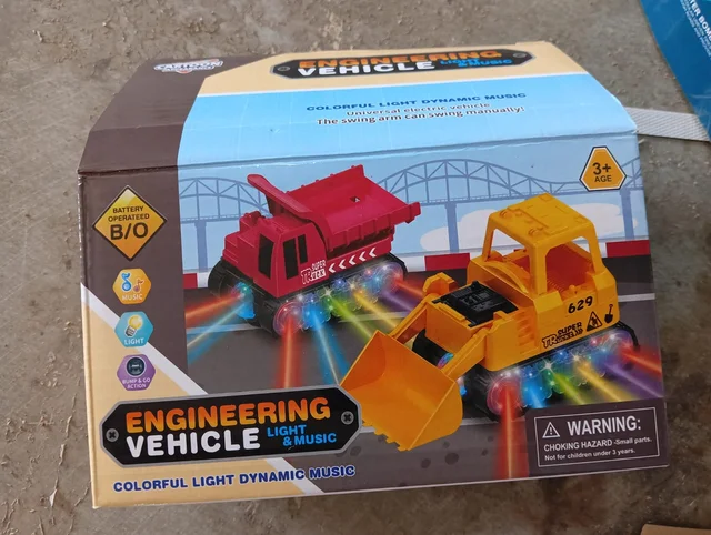 Dump Truck Toy for Kids – Self-Driving, Lights & Music | Little Blocks