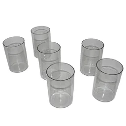 Durable Plastic Glass Set – 6 Lightweight, Unbreakable Tumblers
