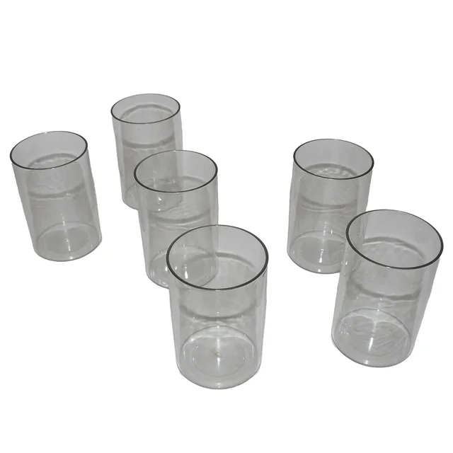 Durable Plastic Glass Set – 6 Lightweight, Unbreakable Tumblers