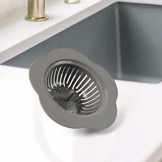 Durable Plastic Sink Strainer – Reusable Flower Pattern
