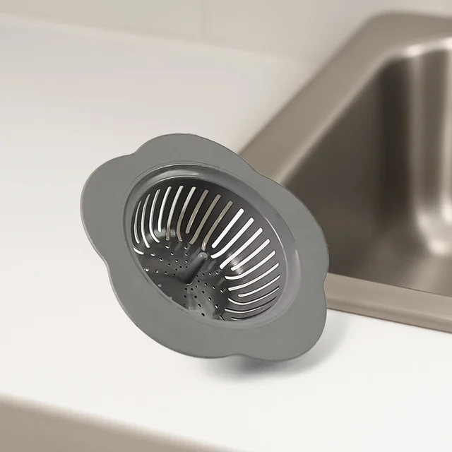 Durable Plastic Sink Strainer – Reusable Flower Pattern