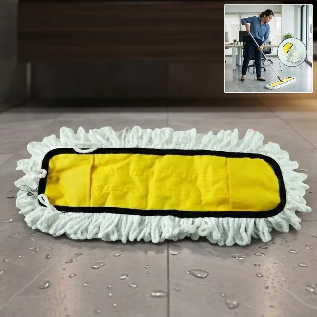 Dust Mop Refill Head – Durable Cotton, 50x20cm for Floors | Velvet Wipe