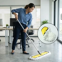 Dust Mop Refill Head – Durable Cotton, 50x20cm for Floors | Velvet Wipe