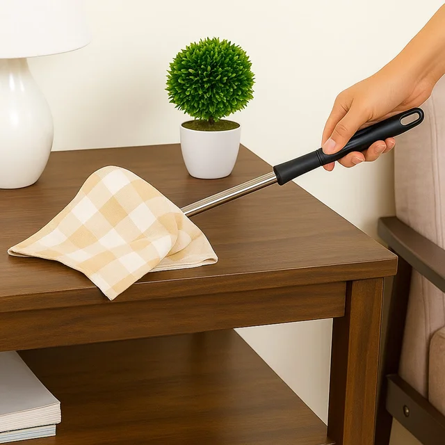 Dusting Cloth with Handle – Soft Cotton, Durable Cleaning Tool