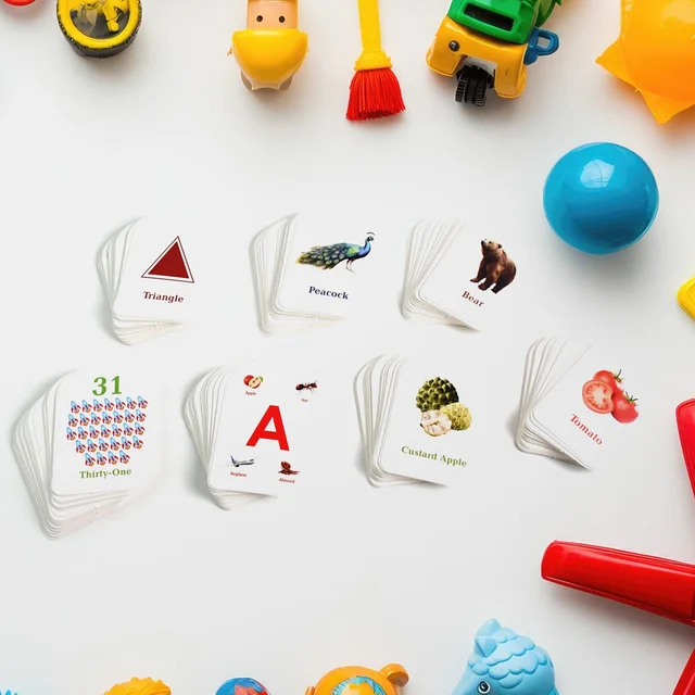 Early Learner Flashcard Set – 224 Durable Educational Cards