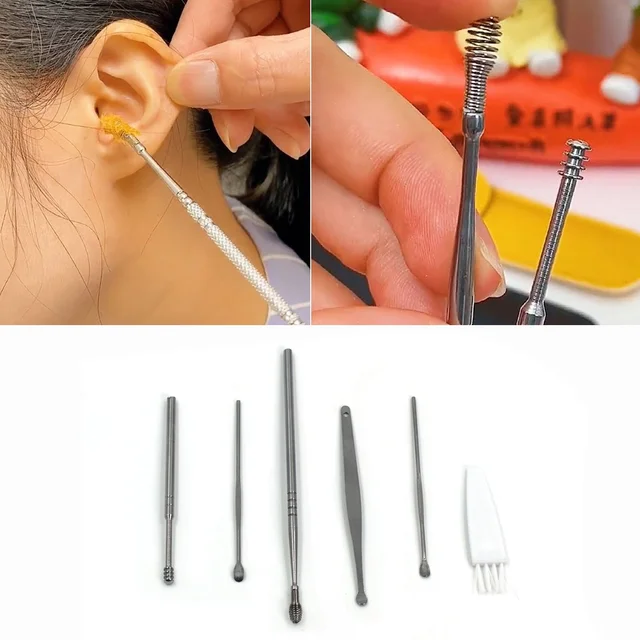 Earwax Removal Kit – 6-Piece Stainless Steel Set | XcelSafe