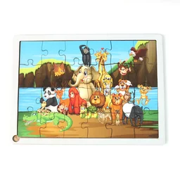 Educational Wooden Jigsaw Puzzle Board – Skill Building for Kids