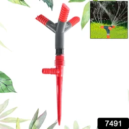 Efficient Rotating Garden Sprinkler – 3 Arm 360° Coverage |