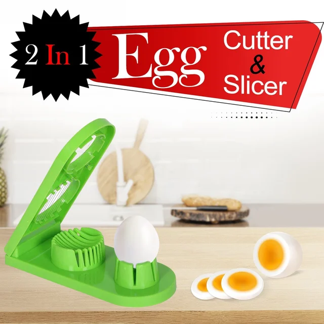 Egg Slicer – 2-in-1 Stainless Steel Cutter | Quickslice