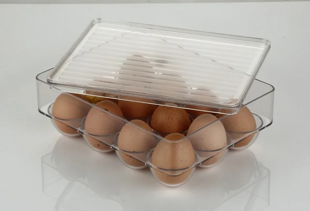 Egg Storage Box – 12-Cavity Refrigerator Organiser | Organivo