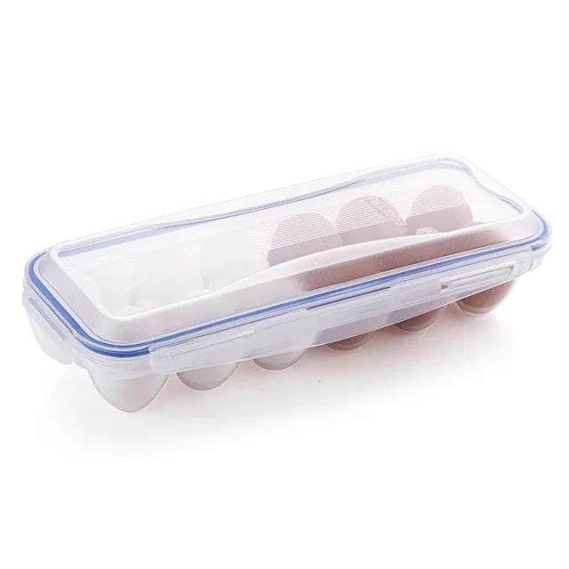 Egg Storage Box – 12-Grid Airtight Refrigerator Organizer
