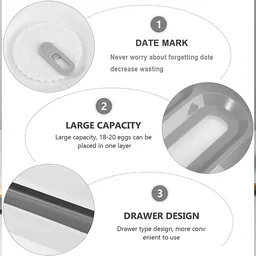 Egg Storage Box – Drawer Style Fridge Organizer for Freshness | Storenzo